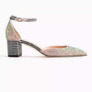 J.Crew Avery Glittery Tweed Pumps